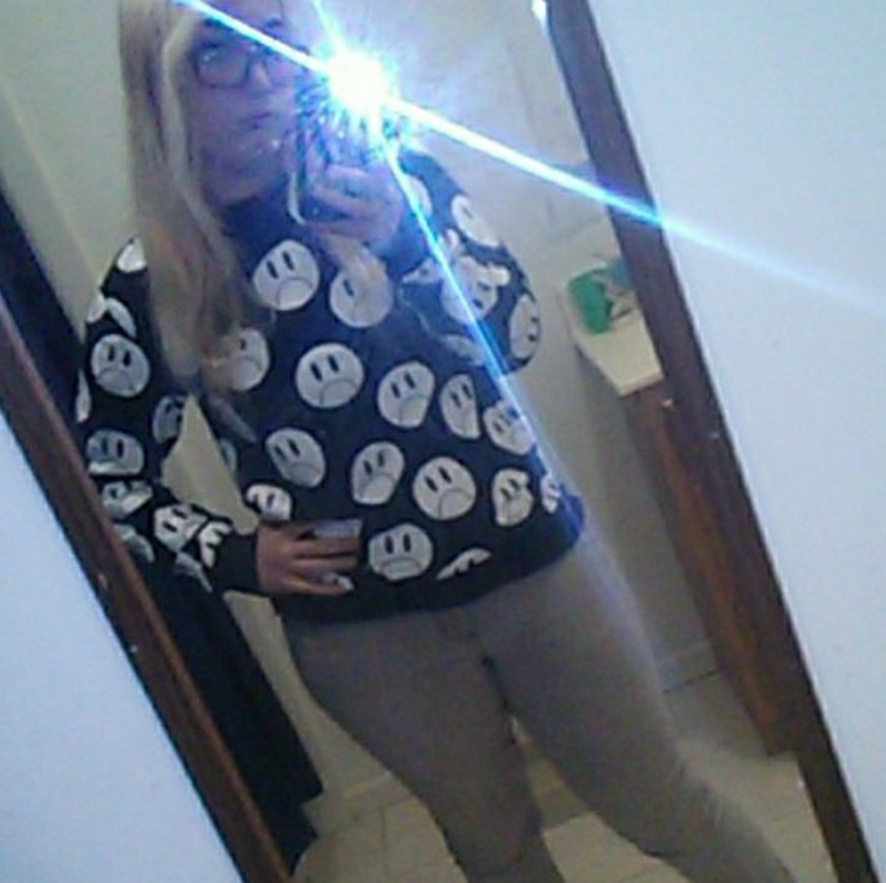 Killstar sad face sweater